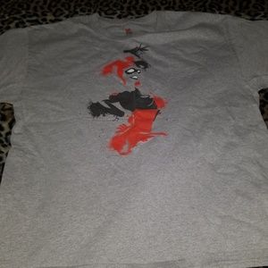 Unisex Spray Paint Harley Quinn Tshirt XL